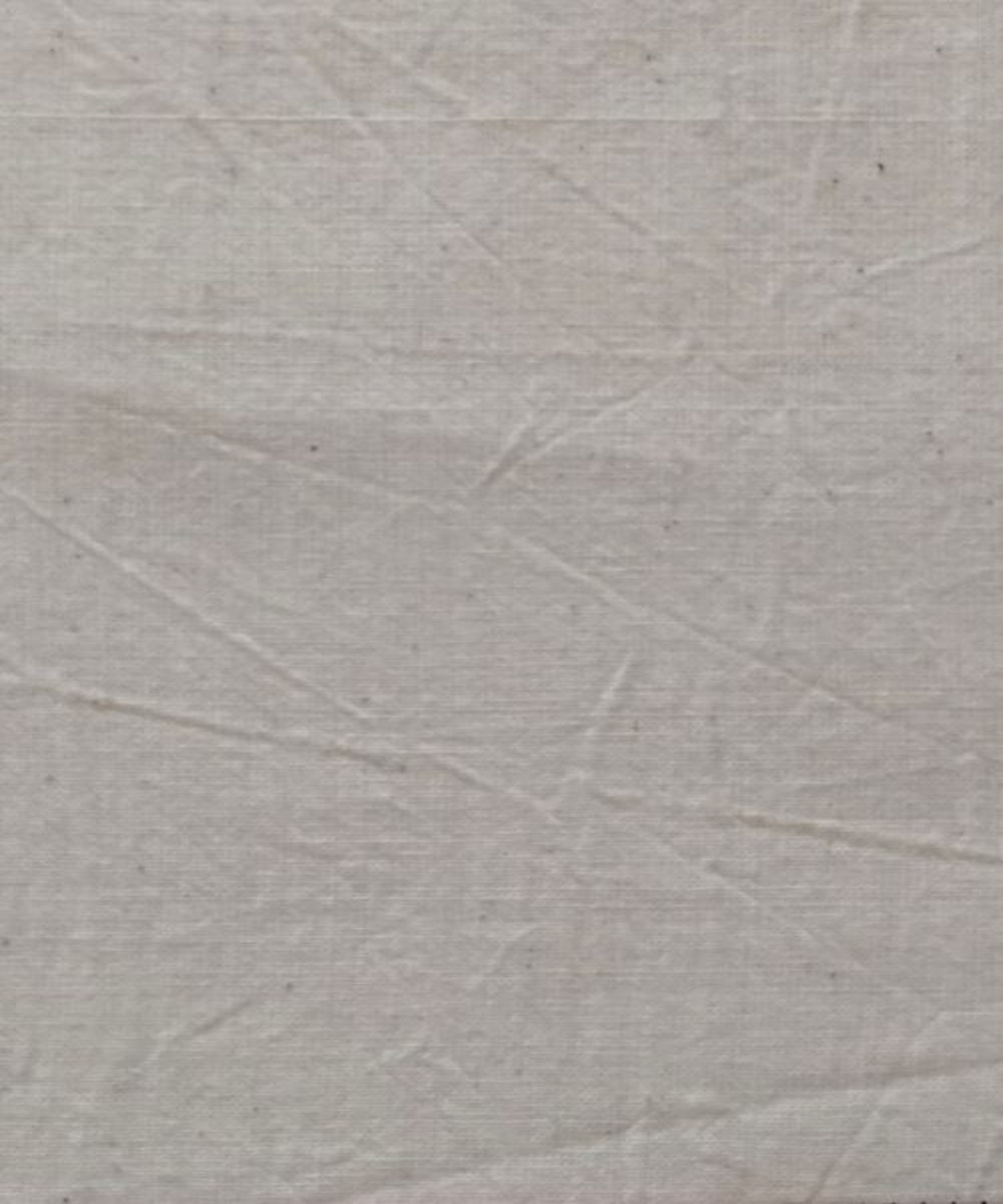 Beige kala cotton handwoven fabric
