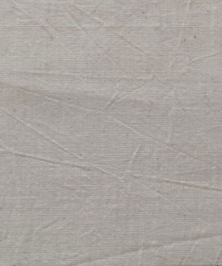 Beige kala cotton handwoven fabric