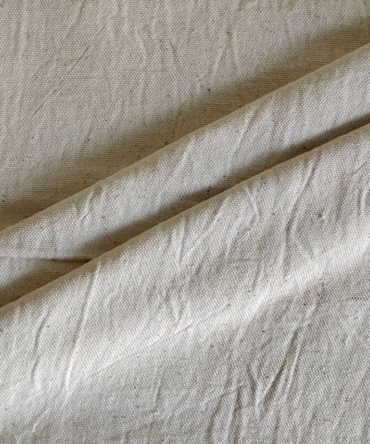Beige kala cotton handloom fabric