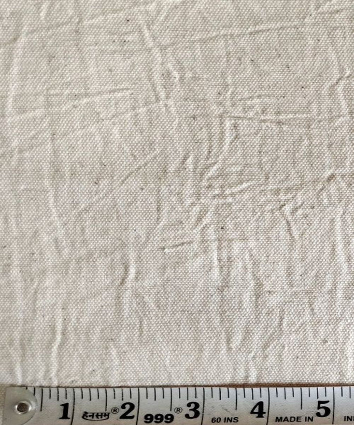 Beige kala cotton handloom fabric