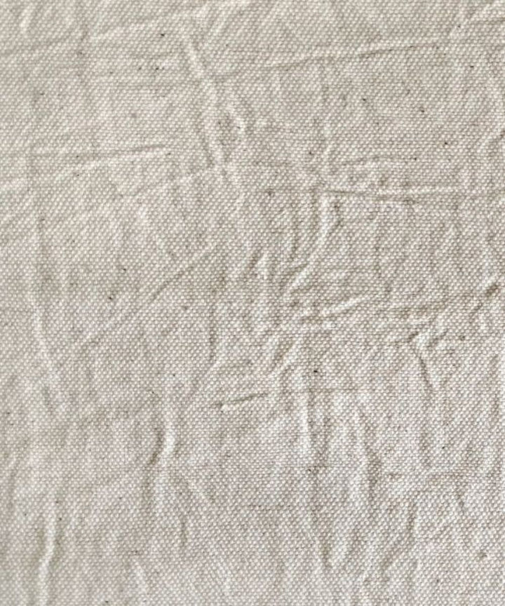 Beige kala cotton handloom fabric