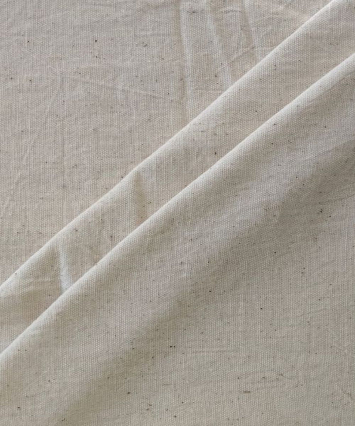 Beige handwoven kala cotton fabric