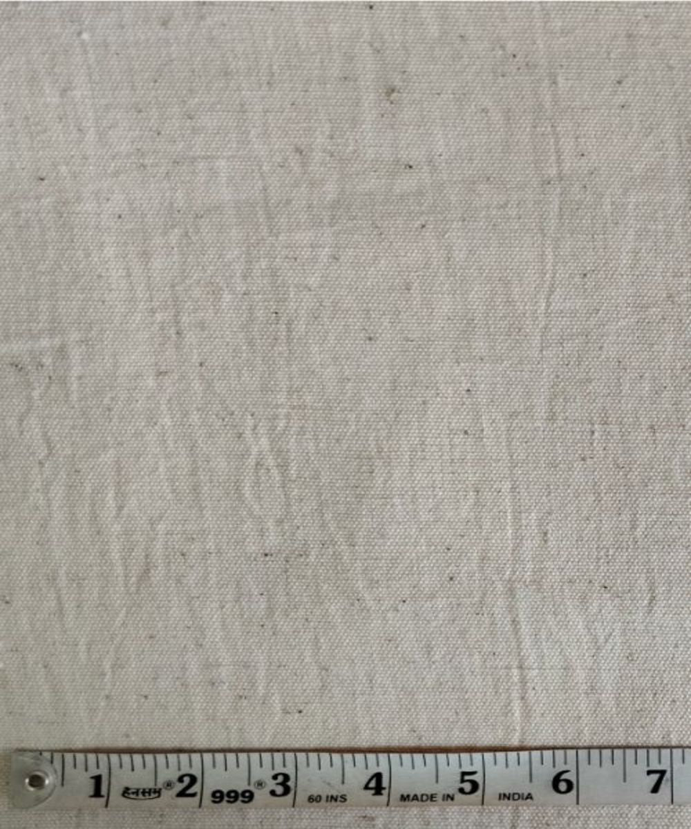 Beige handwoven kala cotton fabric