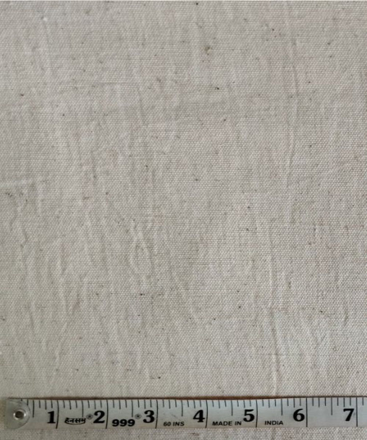 Beige handwoven kala cotton fabric