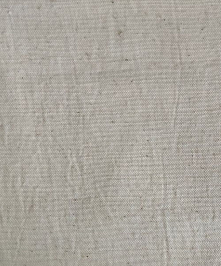Beige handwoven kala cotton fabric