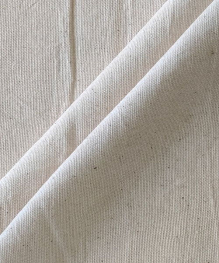 Beige kala handwoven cotton fabric