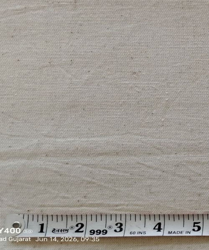 Beige kala handwoven cotton fabric
