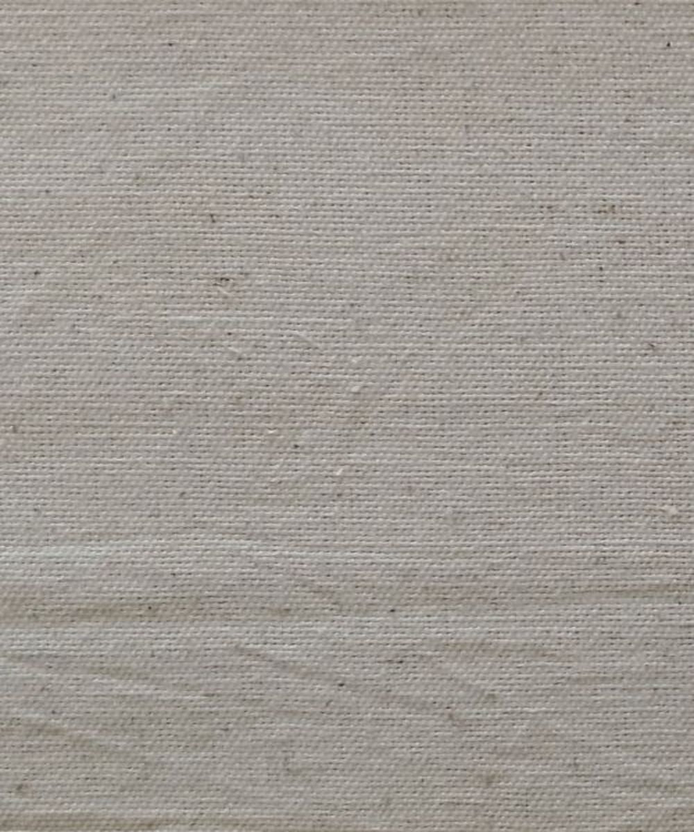 Beige kala handwoven cotton fabric