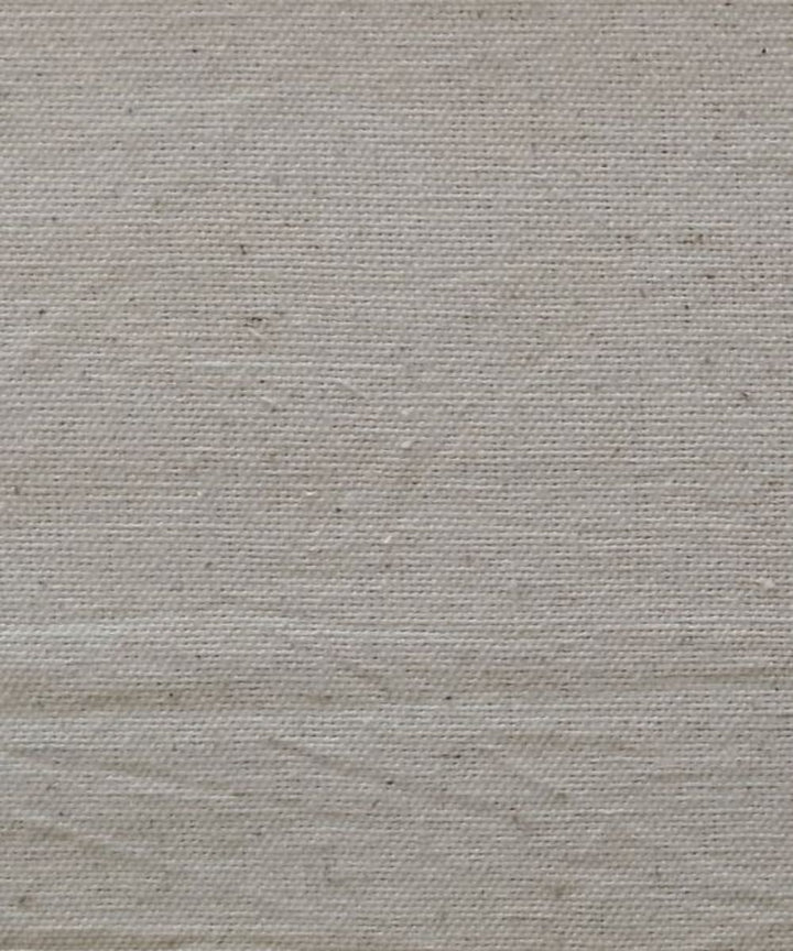 Beige kala handwoven cotton fabric