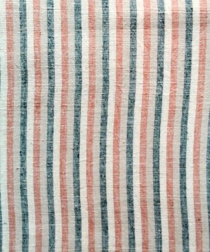 Multi color stripe kala cotton handwoven fabric