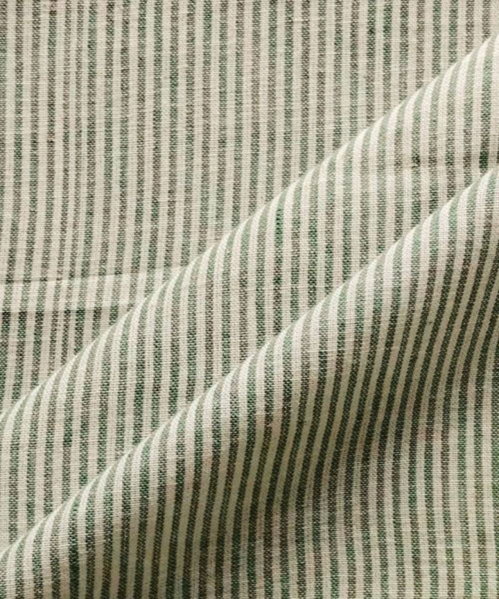 Green kala cotton handwoven fabric