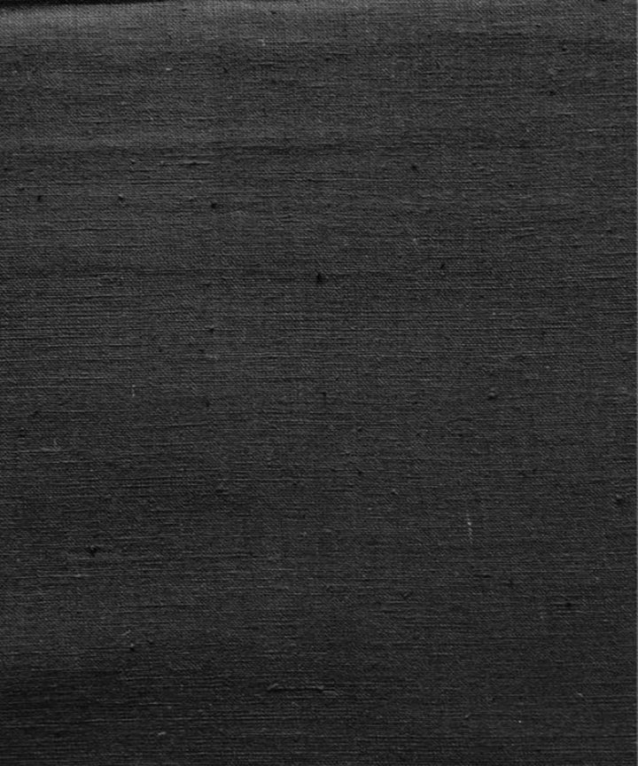 Black plain cotton handwoven fabric