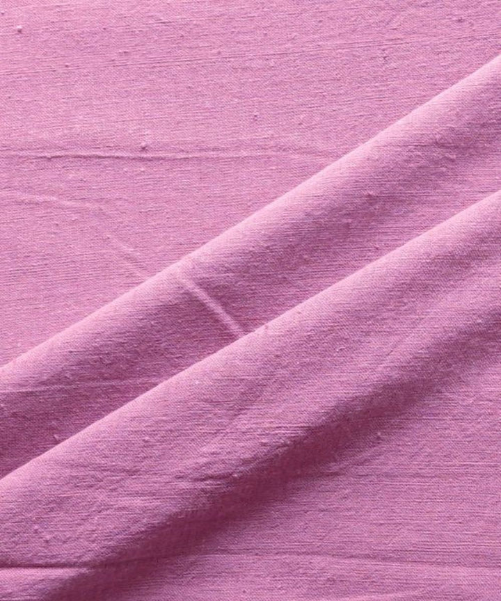 Mauve plain kala cotton handwoven fabric