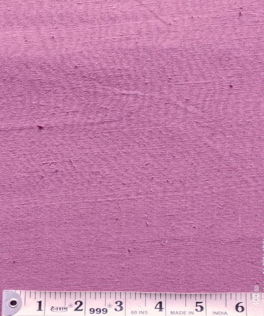 Mauve plain kala cotton handwoven fabric