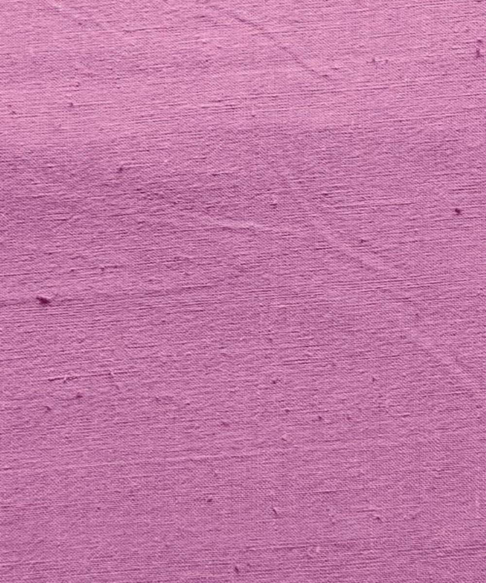 Mauve plain kala cotton handwoven fabric