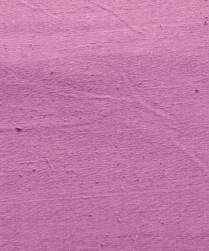 Mauve plain kala cotton handwoven fabric