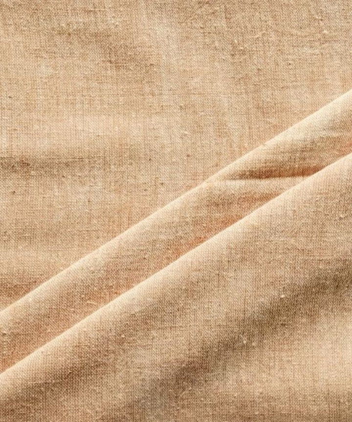 Yellow yarn dyed kala cotton handwoven fabric