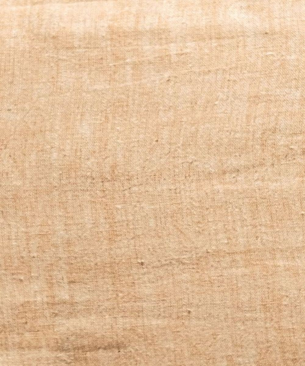 Yellow yarn dyed kala cotton handwoven fabric