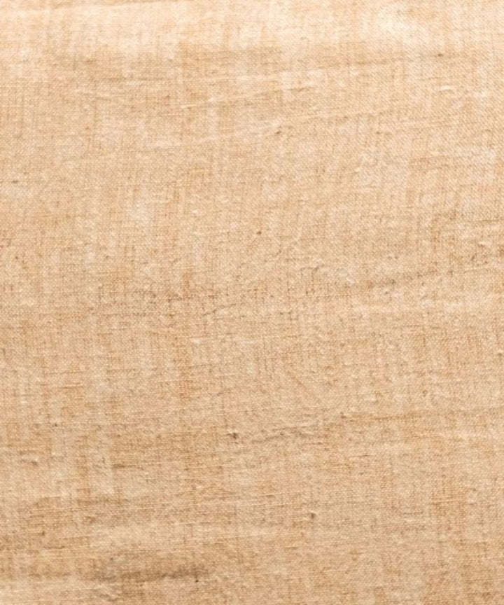 Yellow yarn dyed kala cotton handwoven fabric