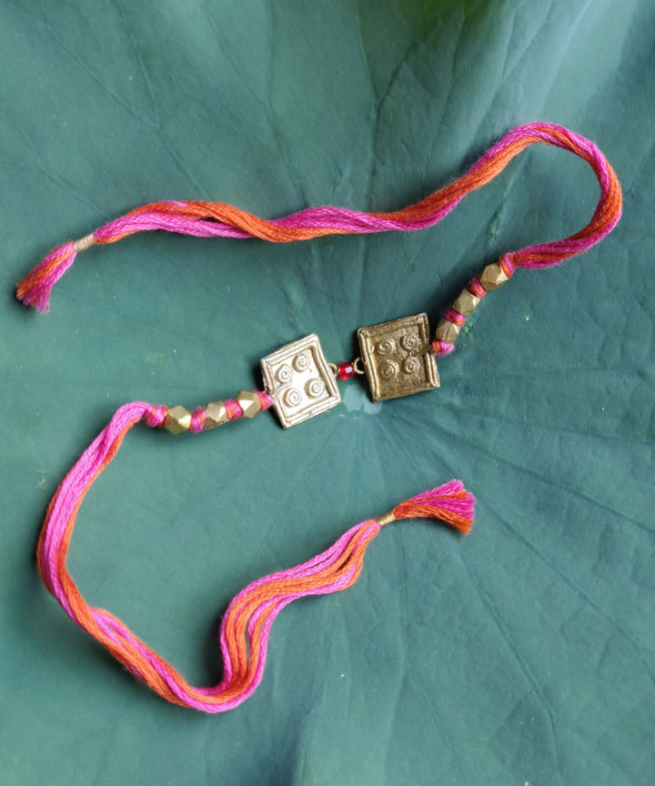 Red thread handmade rakhi