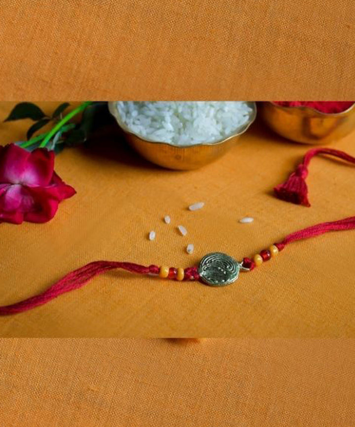 Red thread hand made rakhi