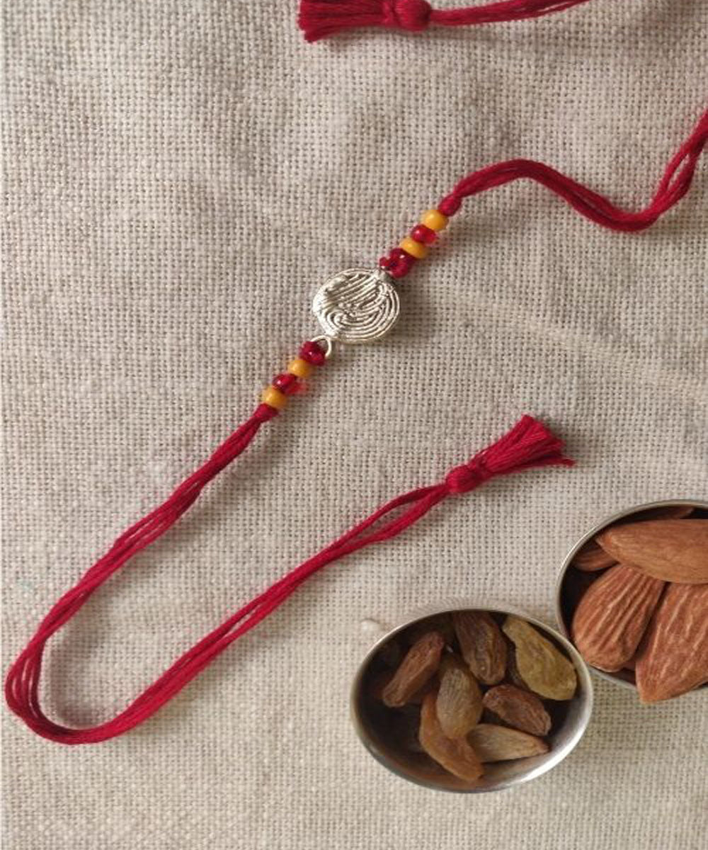 Red thread hand made rakhi