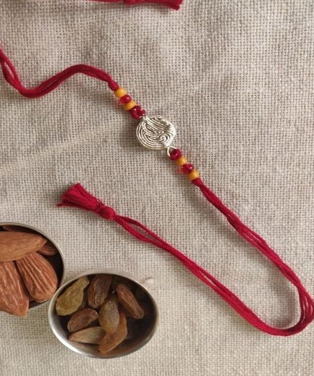 Red thread hand made rakhi
