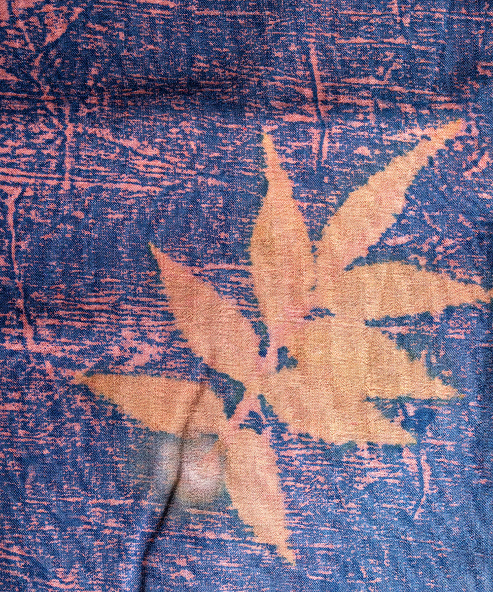 Bright indigo hand dyed indigo powder manjeestha roots cotton saree