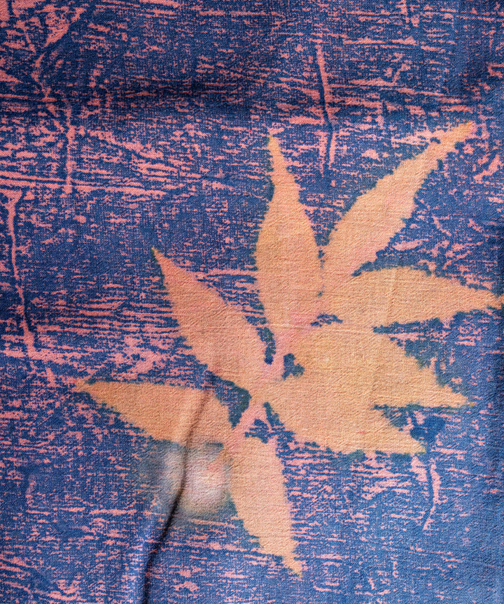 Bright indigo hand dyed indigo powder manjeestha roots cotton saree