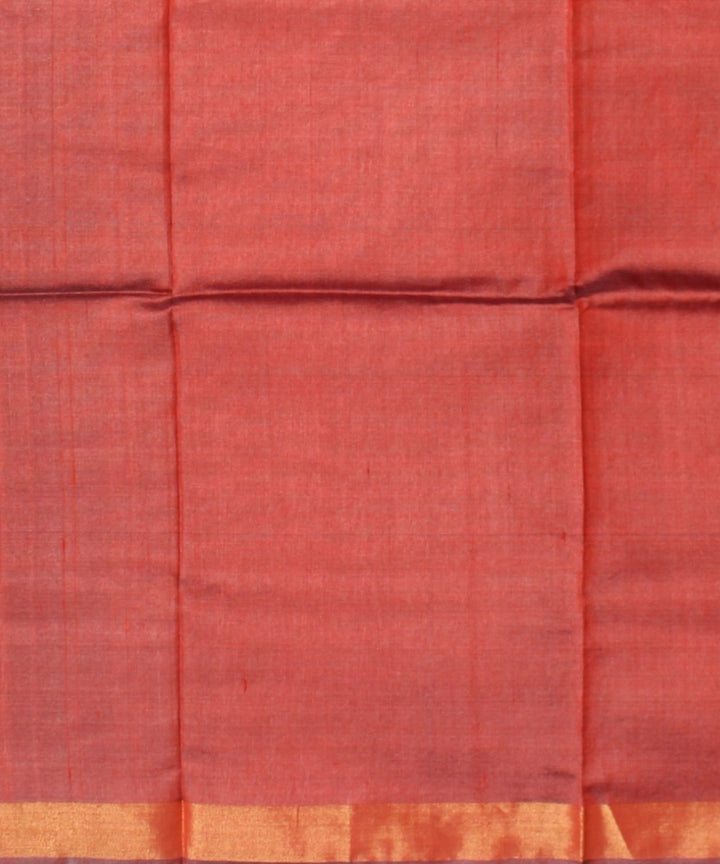 Brown tussar silk chhattisgarh handwoven saree