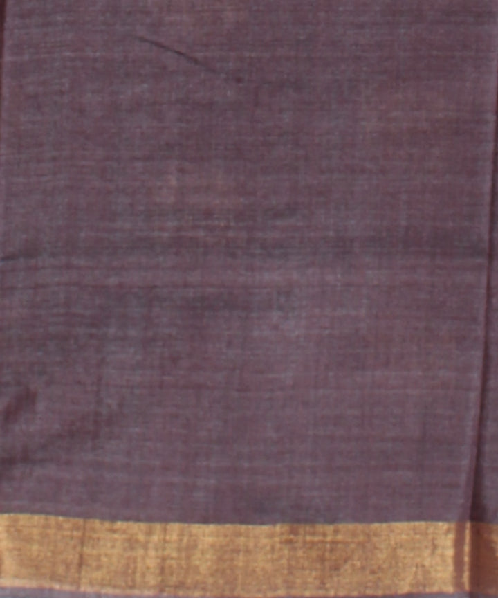 Violet tussar silk handwoven chhattisgarh saree