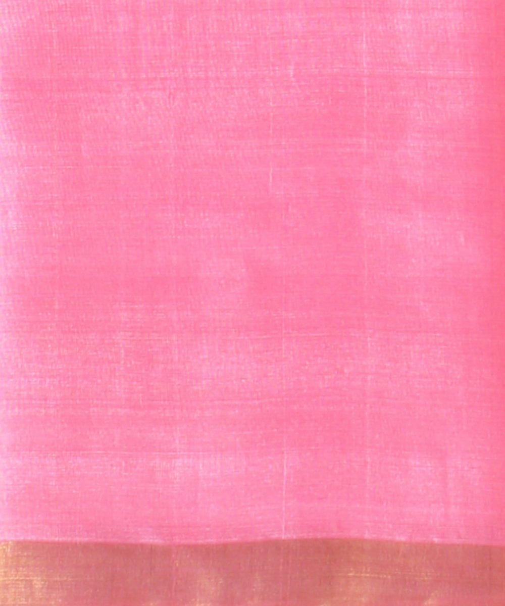 Pink tussar silk handloom chhattisgarh saree