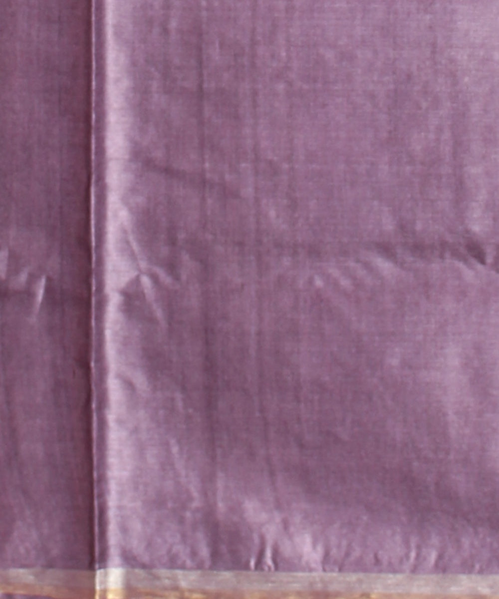 Purple tussar silk handwoven chhattisgarh saree