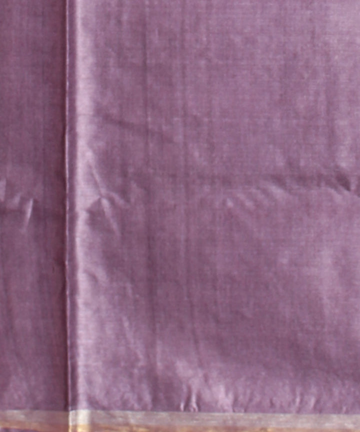Purple tussar silk handwoven chhattisgarh saree