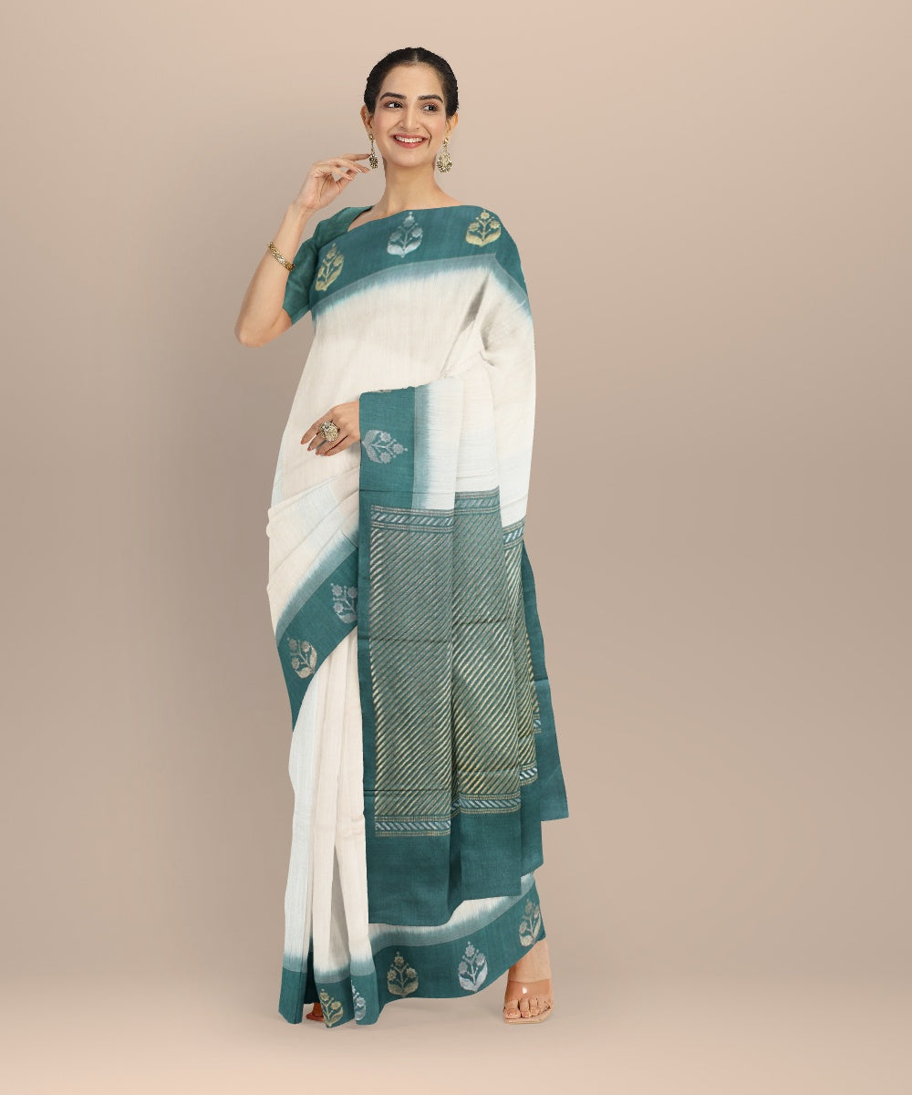 Pink tussar silk handwoven chhattisgarh saree