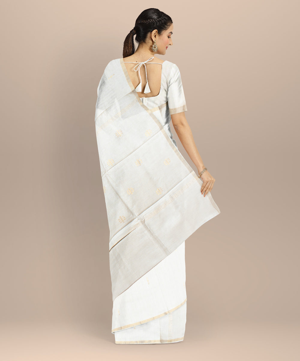 Beige tussar silk handloom chhattisgarh saree