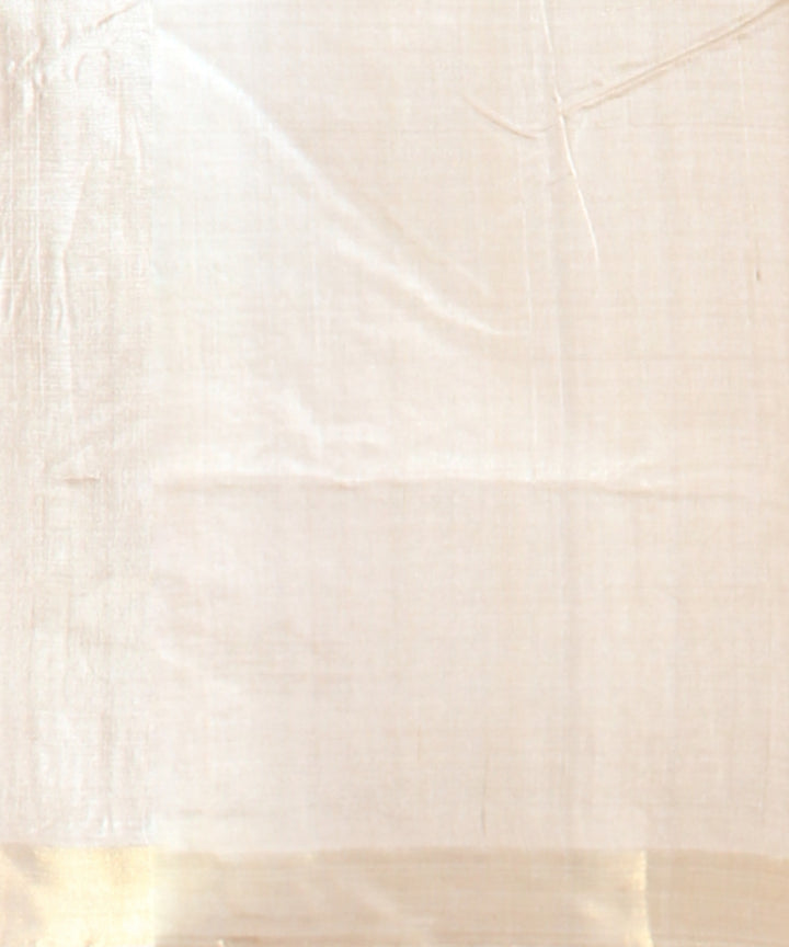 Beige multicolor tussar silk handwoven chhattisgarh saree