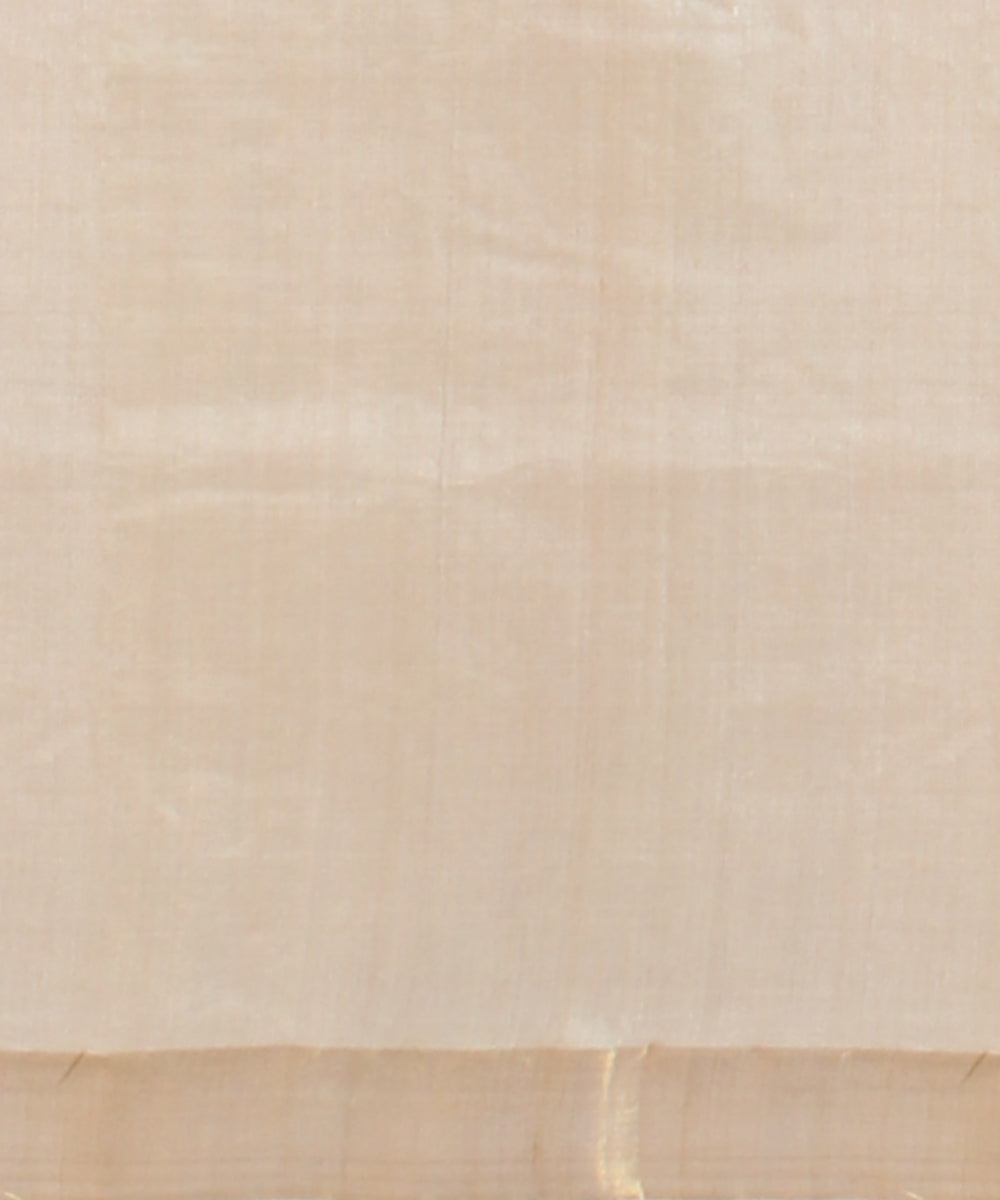 Beige tussar silk handwoven chhattisgarh saree