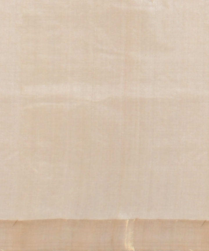 Beige tussar silk handwoven chhattisgarh saree