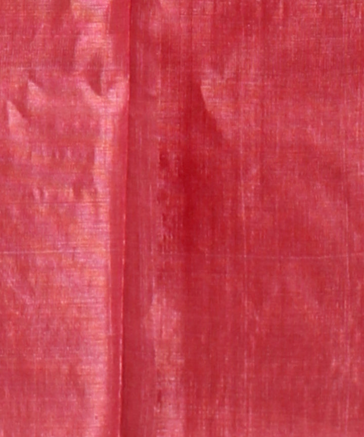 Peach tussar silk handwoven chhattisgarh saree