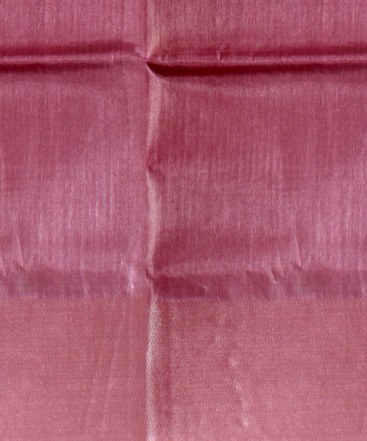 Pink tussar silk handwoven chhattisgarh saree