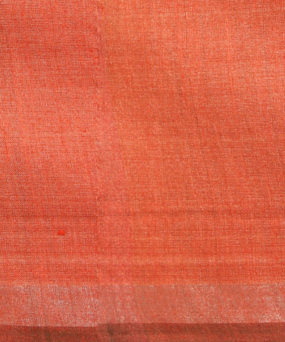 Black gold zari chhattisgarh tussar silk handloom saree