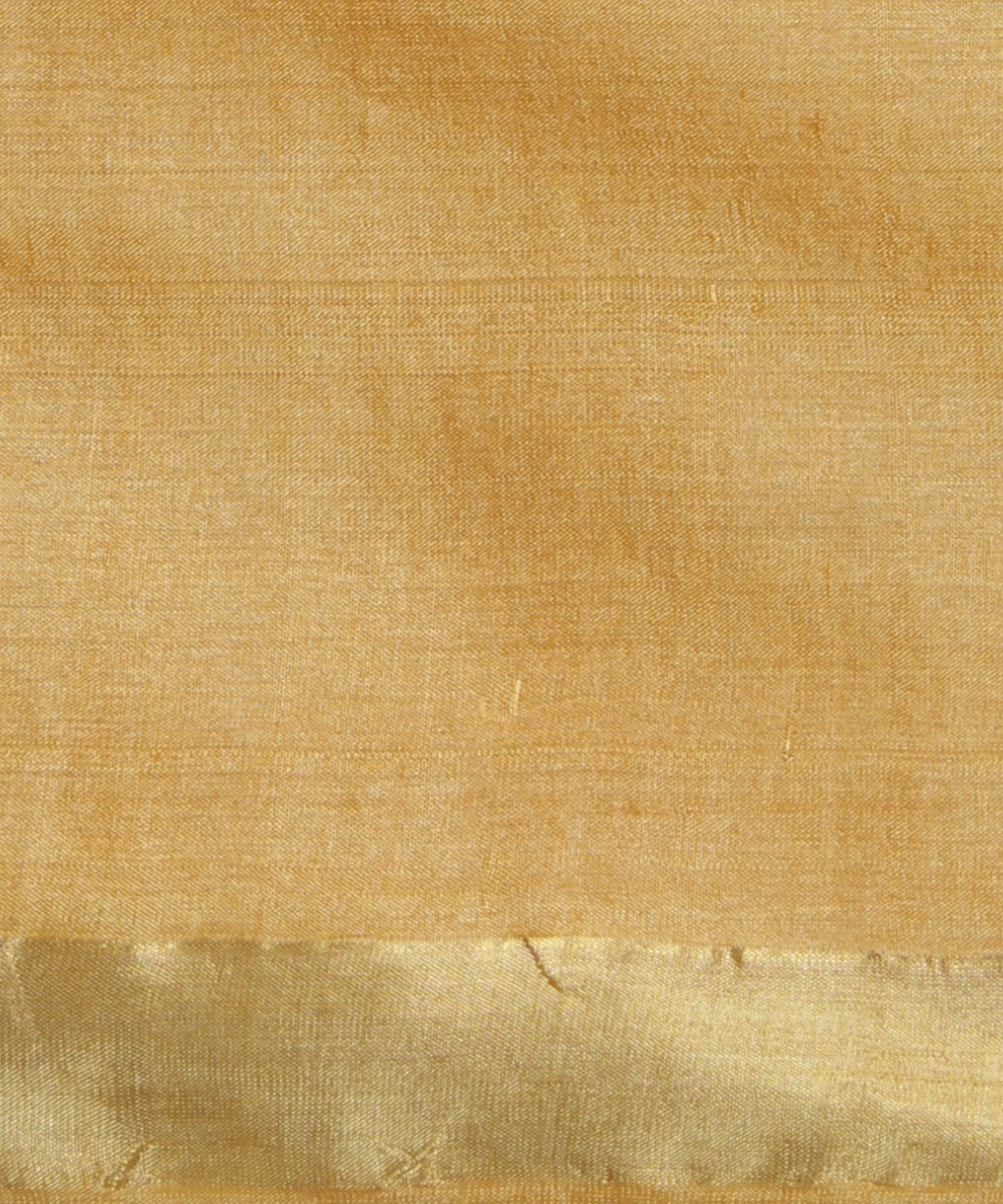 Light yellow tussar silk chhattisgarh handloom saree
