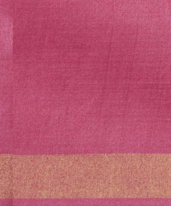 Pink handloom tussar silk chhattisgarh saree