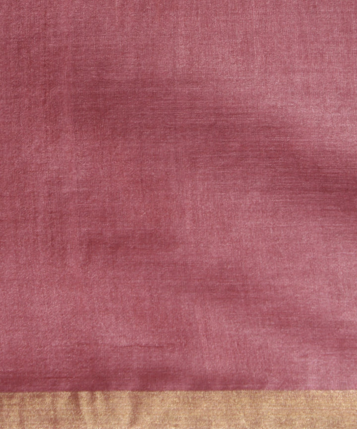 Pink shade tussar silk chhattisgarh handloom saree
