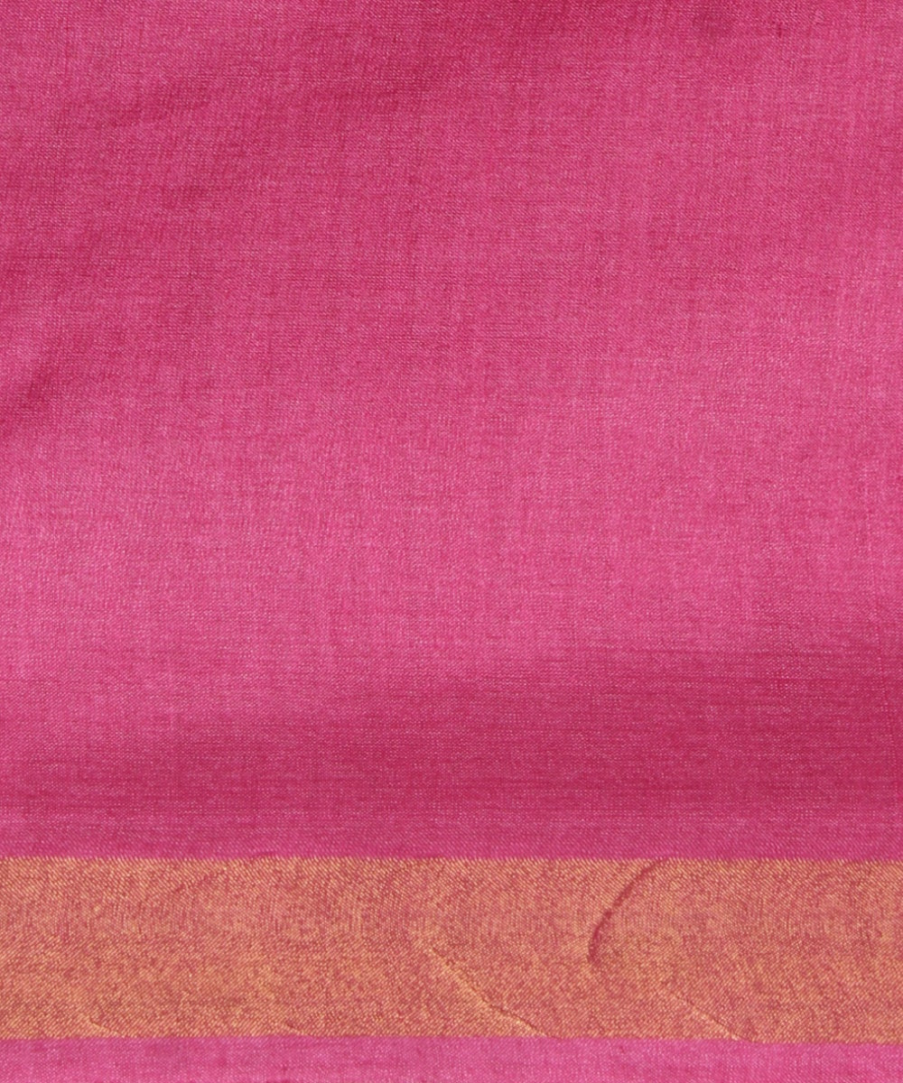 Baby pink tussar silk chhattisgarh handloom saree
