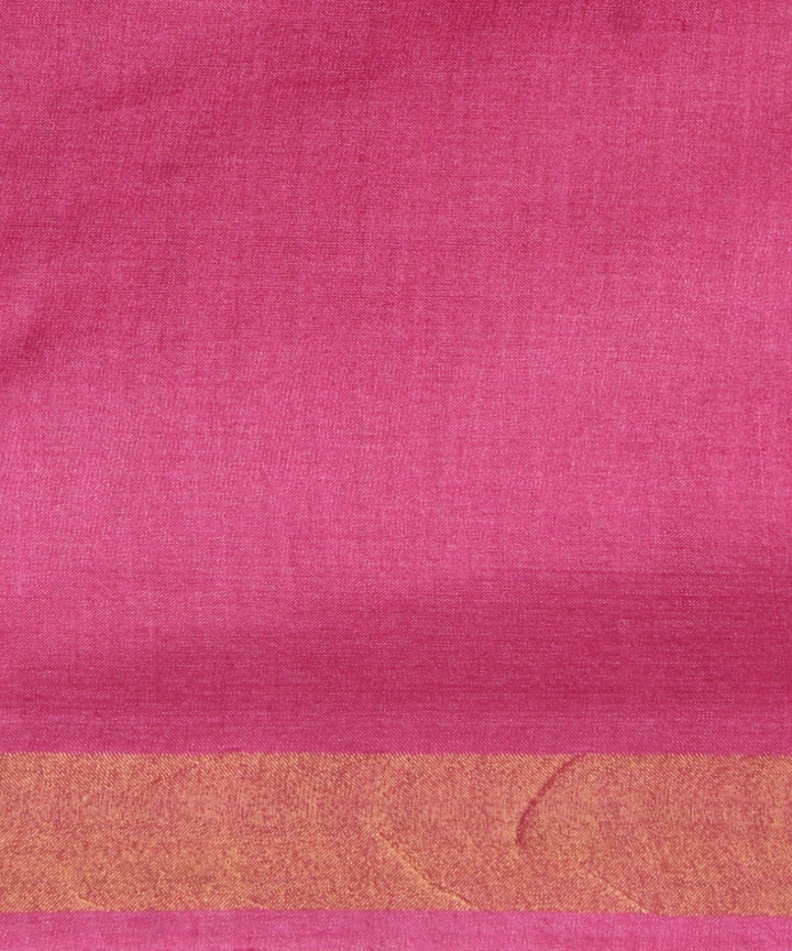Baby pink tussar silk chhattisgarh handloom saree