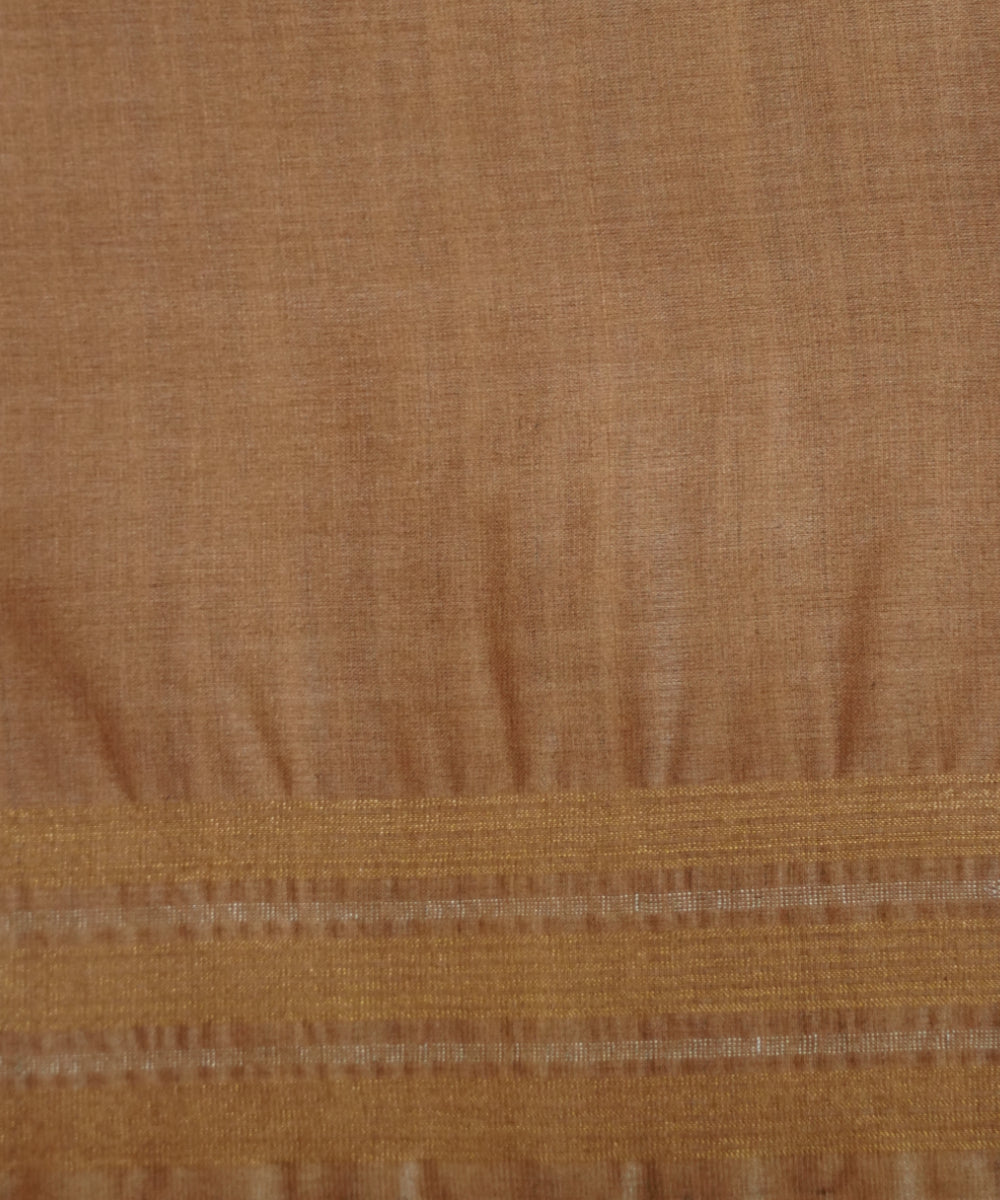 Brown tussar silk chhattisgarh handloom saree