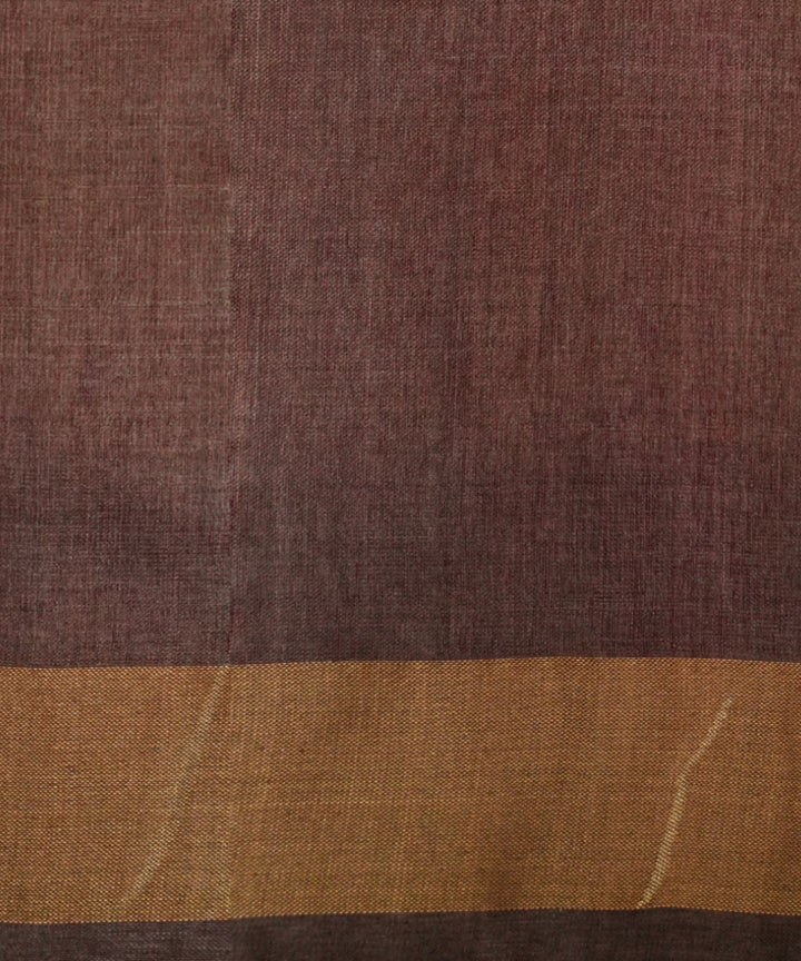 Pink brown tussar silk chhattisgarh handloom saree