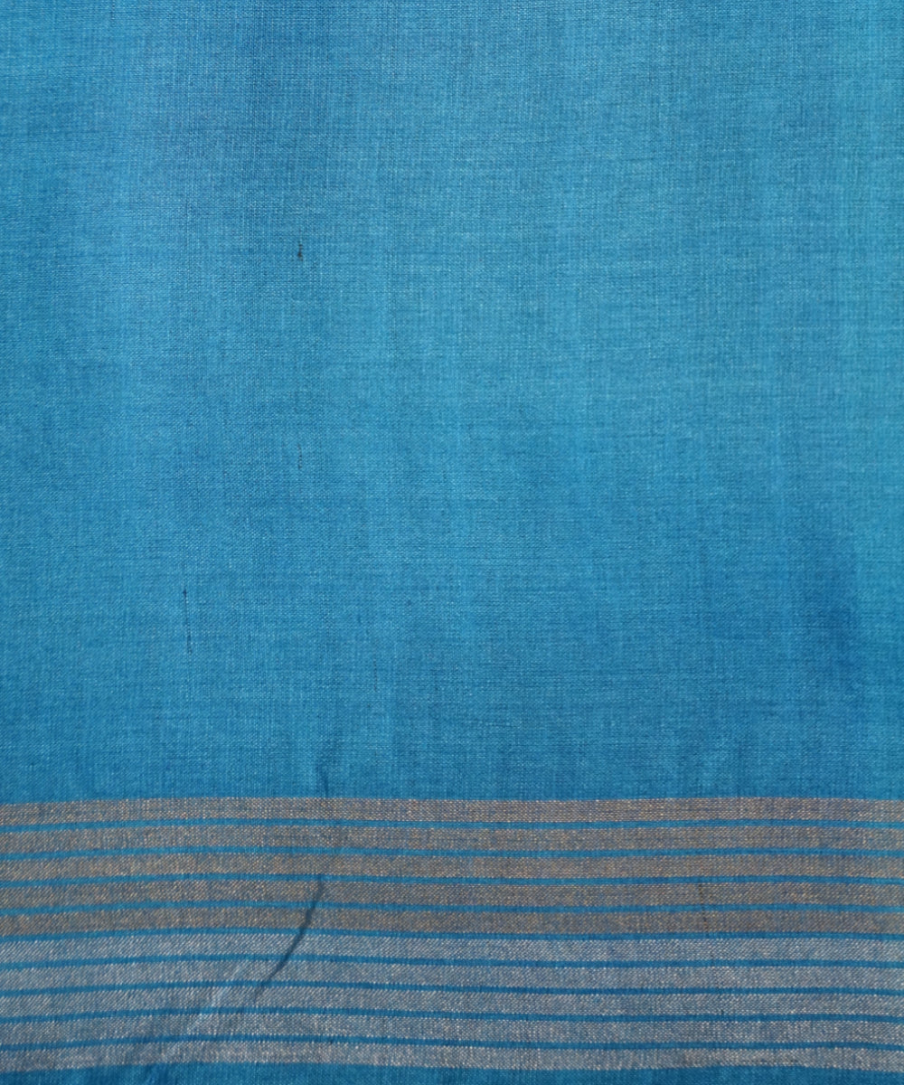 Sky blue tussar silk chhattisgarh handloom saree